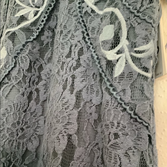 Aqua XS Blue Embroidery Dress - Picture 2 of 10